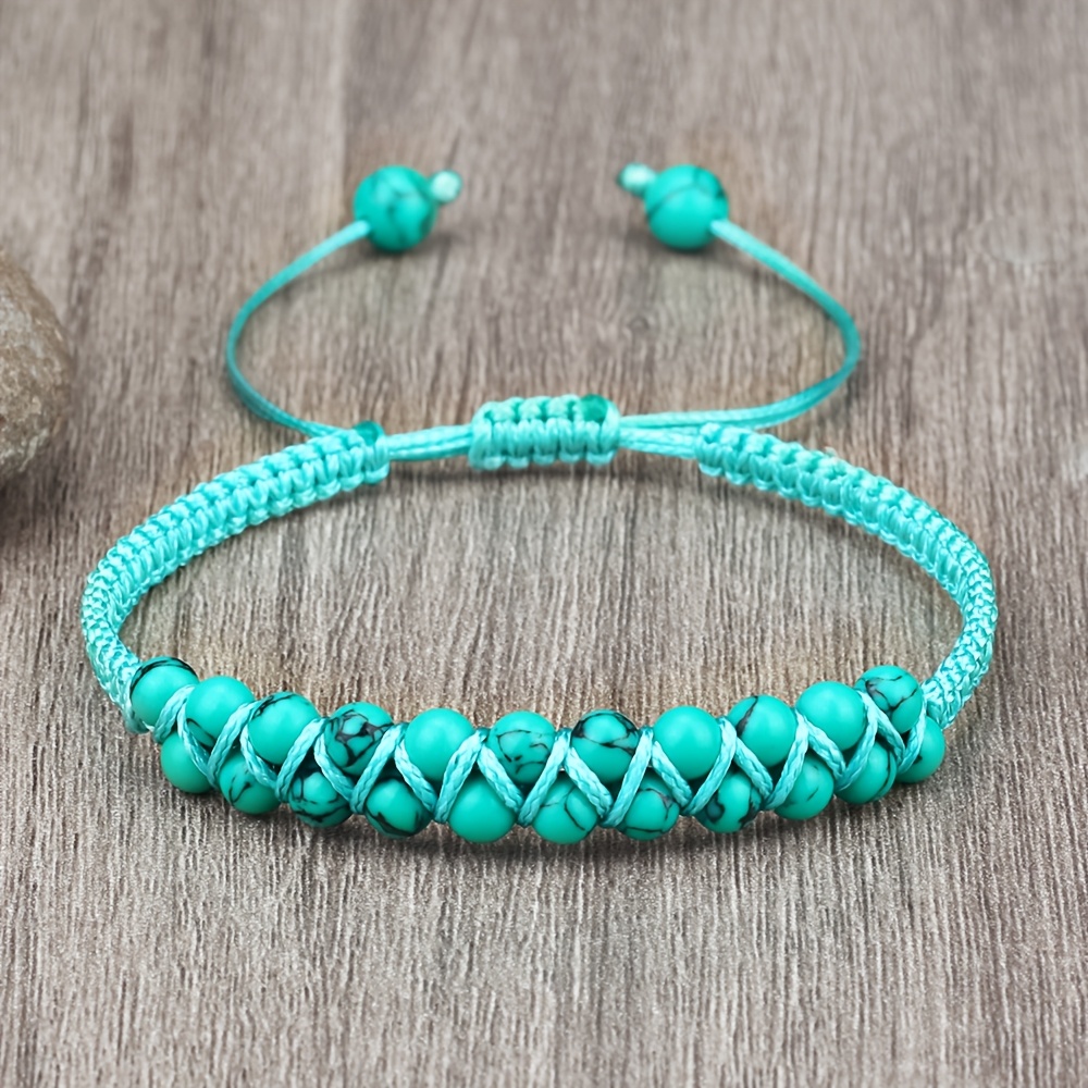 Bohemian Retro Woven Bead Friendship Bracelet, Adjustable